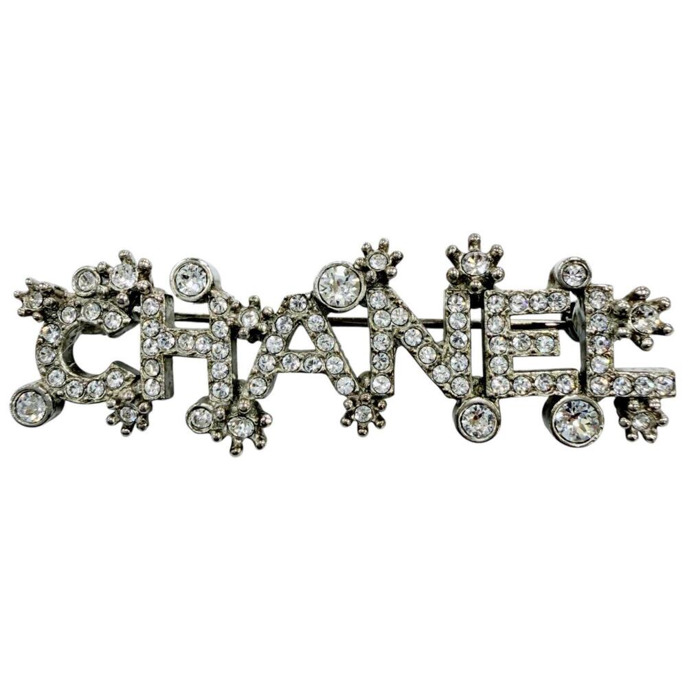 CHANEL Silver Brooch